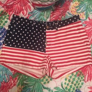 CHUBBIES brand American flag shorts